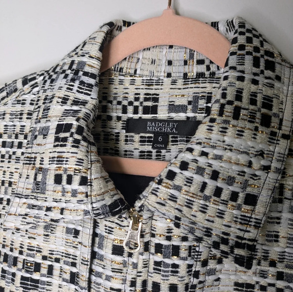 Badgley Mischka Black and White Blazer - Picture 6 of 16